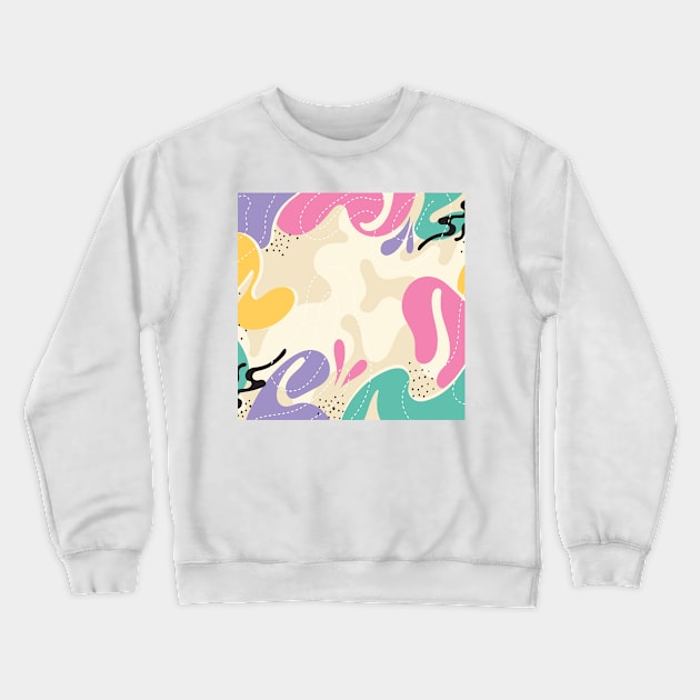 Colorful Abstract sample pattern Crewneck Sweatshirt by Inspired-DS